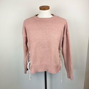 Pol Side Lace-Up Sweater